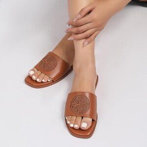 Dressy Summer Slide Dress Sandals